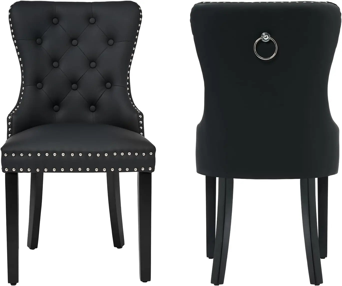 Tufted PU Leather Dining Chairs