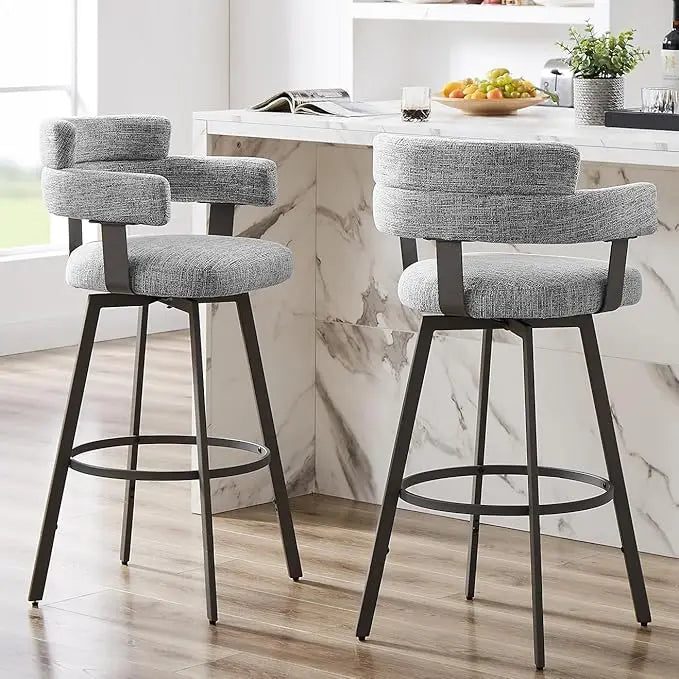 Full Back Swivel Counter Stools, Set of 2