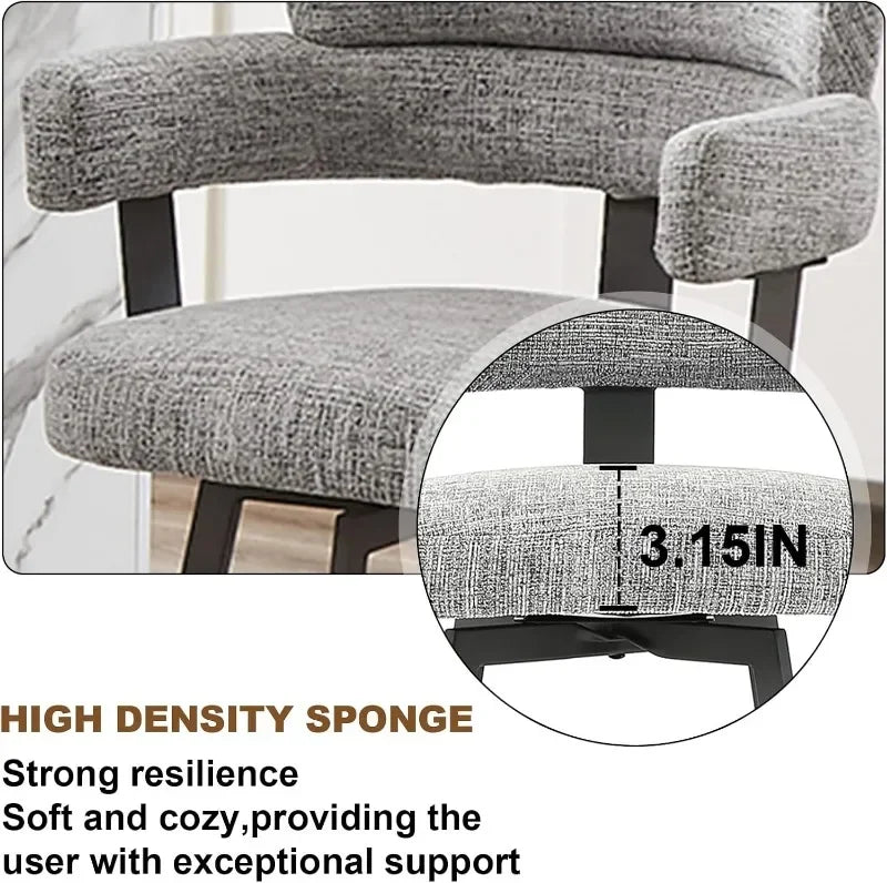 Full Back Swivel Counter Stools, Set of 2
