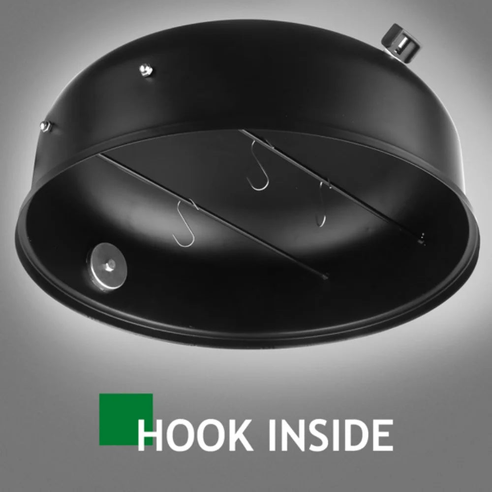 Outdoor Charcoal Smoker and Grill with Thermometer