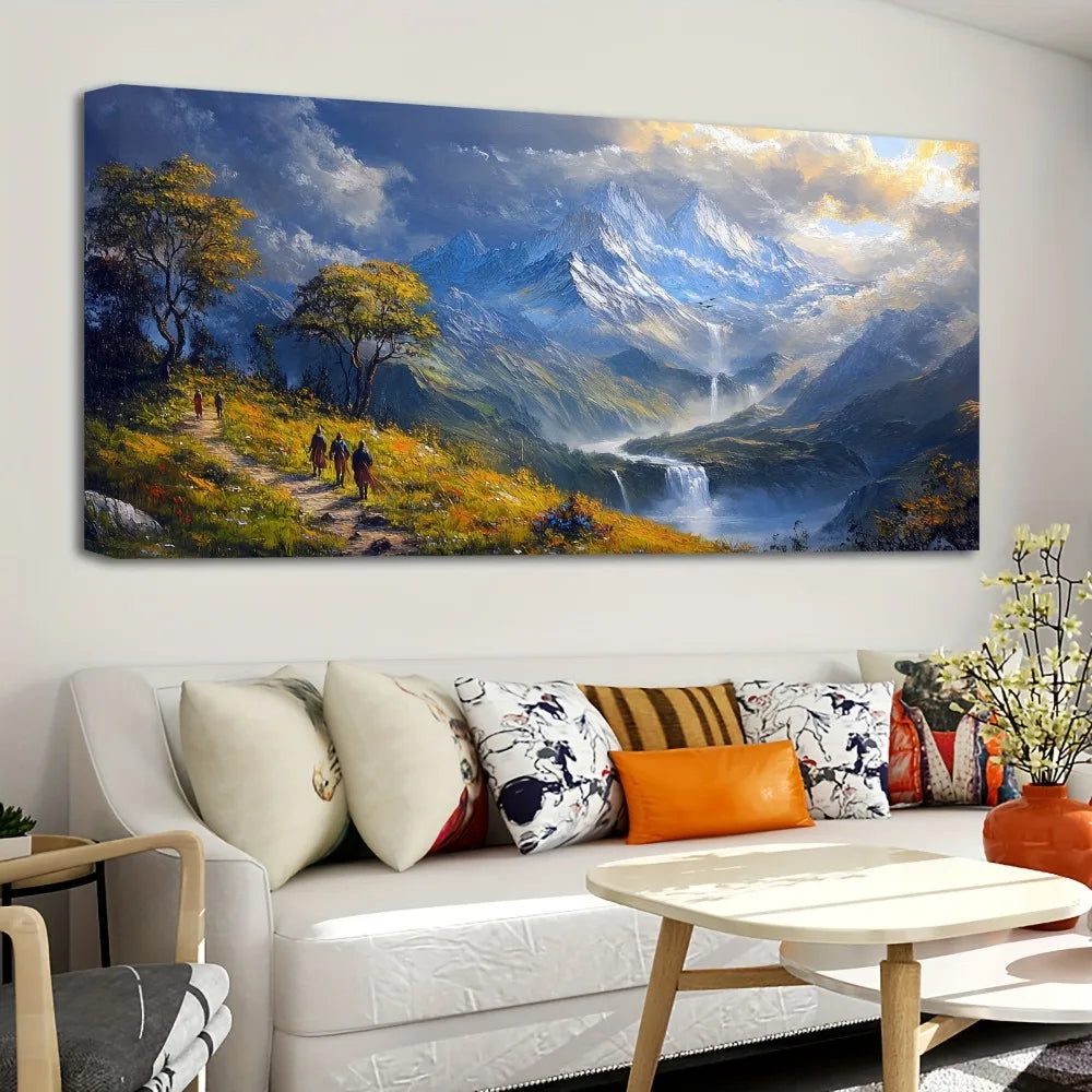 Wood Frame Painting, Sierra Nevada, California Landscape