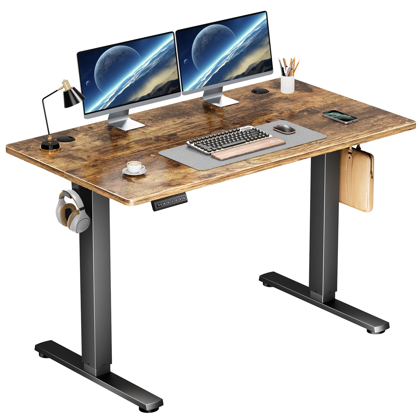 Electric Standing Desk, Height Adjustable, Stand or Sit