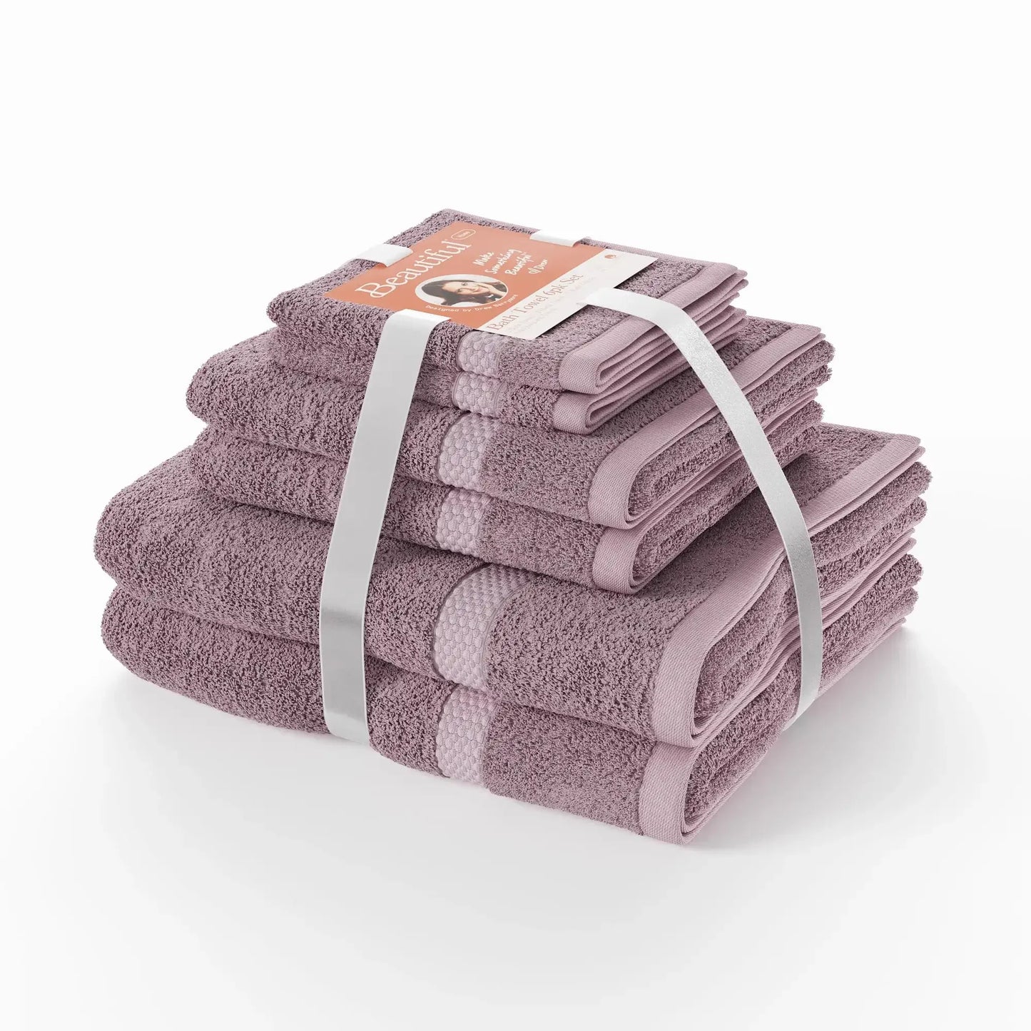 Beautiful Dobby 6pk Towel Set