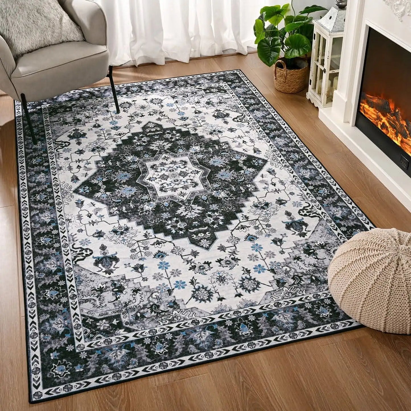 Soft Boho Vintage Persian Rug