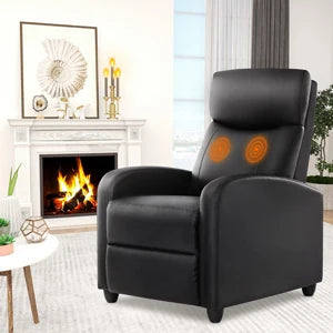 Recliner Chair, Massage, Lumbar Support, Adjustable.