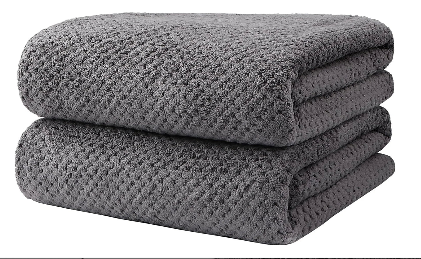 27" x 54" Highly Absorbent Bath Towel Set