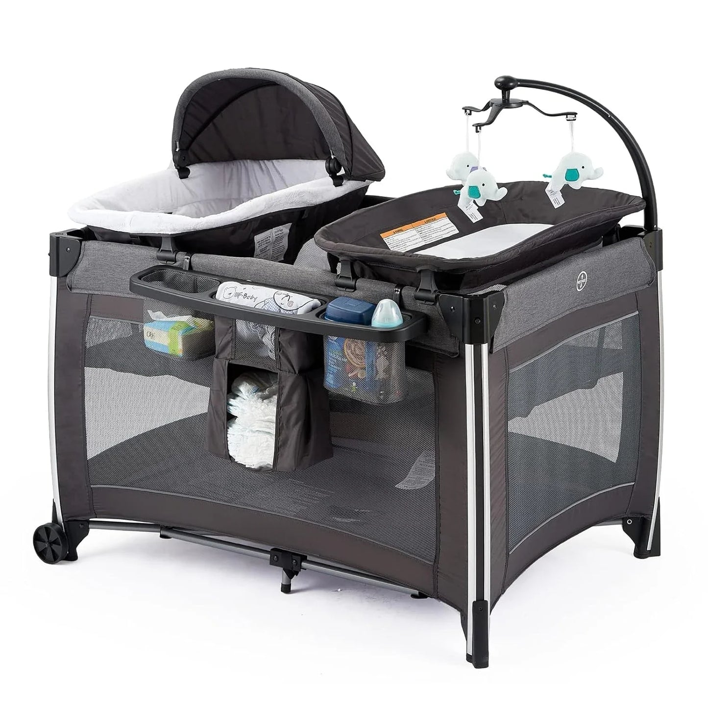 4 in 1 Portable Baby Crib Deluxe Nursery Center