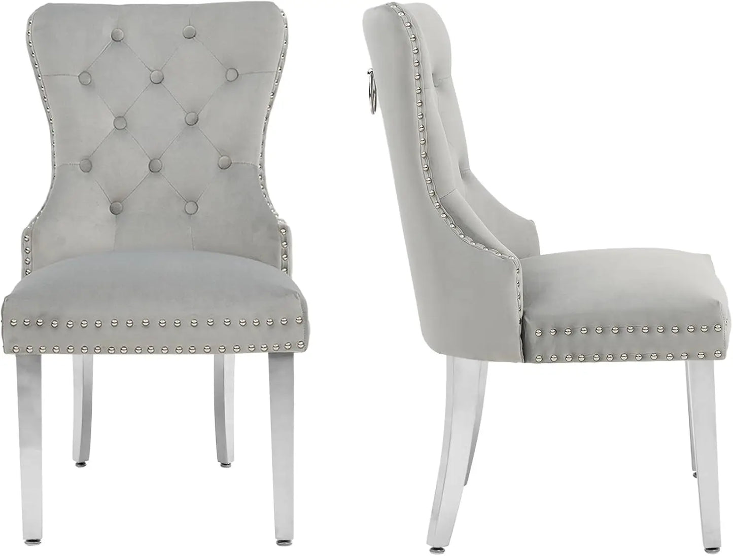 Tufted PU Leather Dining Chairs