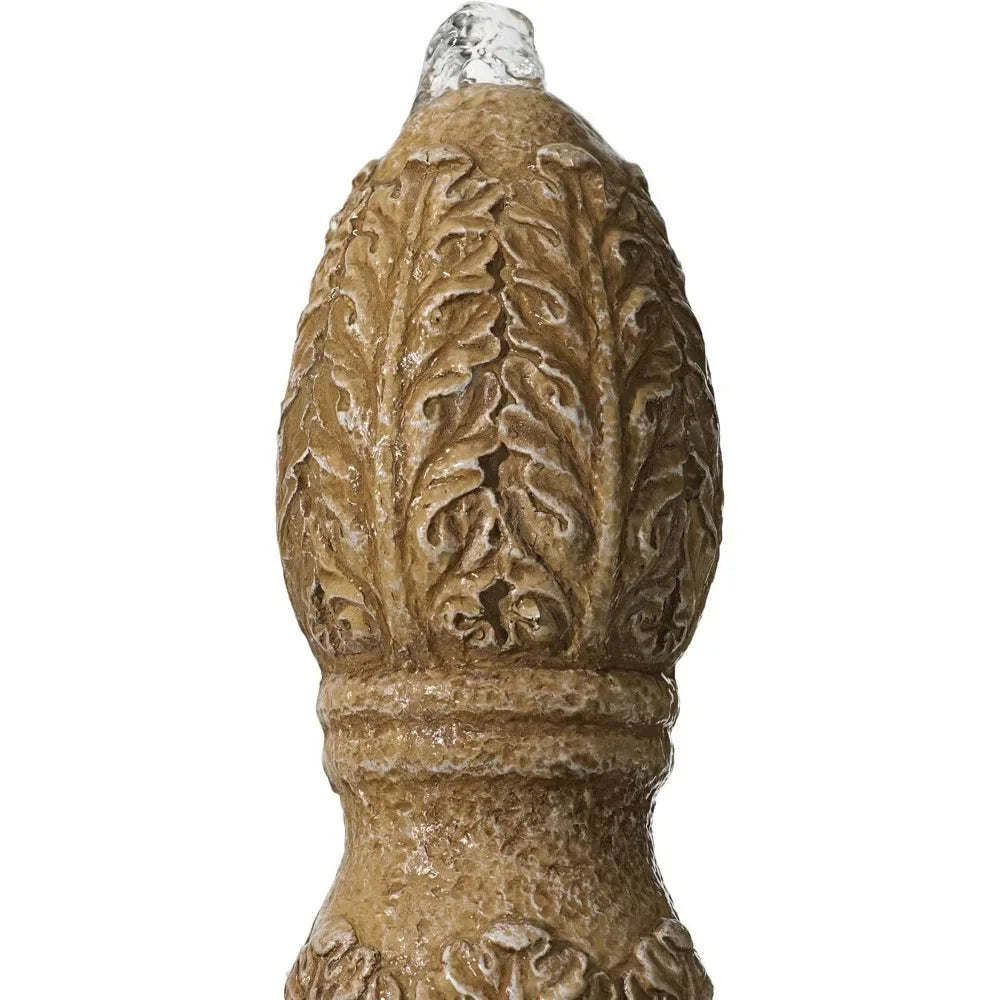Italian 3-Tiered 57" Outdoor Floor Fountain / Waterfalls