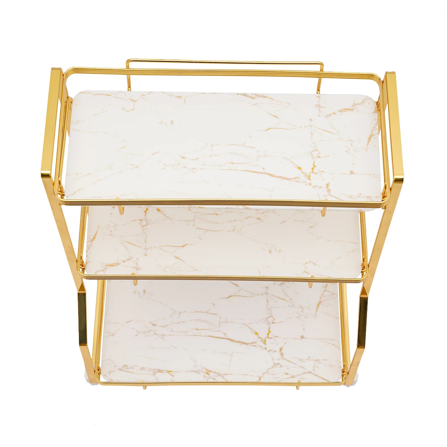 3 Tier Gold Bathroom Countertop Organizer