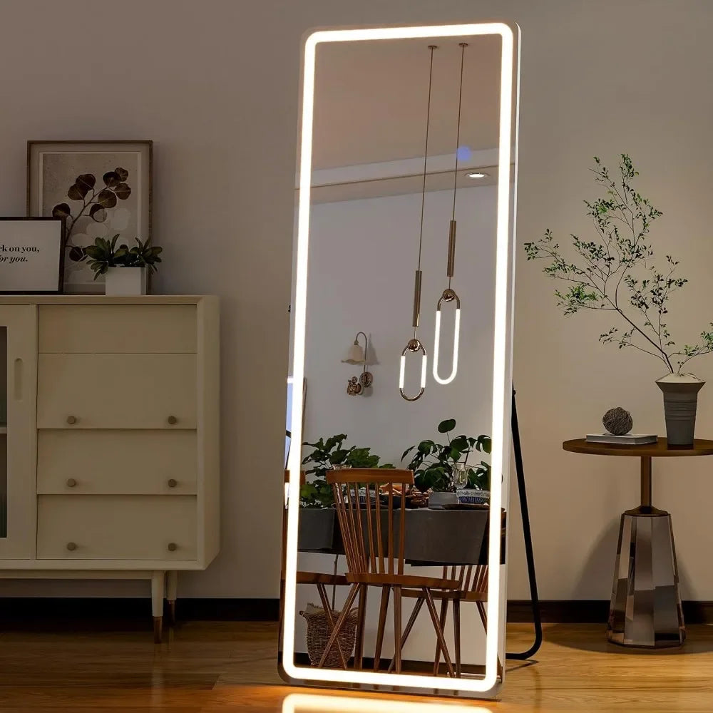 Full Length 60"x16" Mirror with Adjustable LED Light