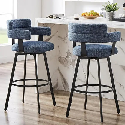 Full Back Swivel Counter Stools, Set of 2