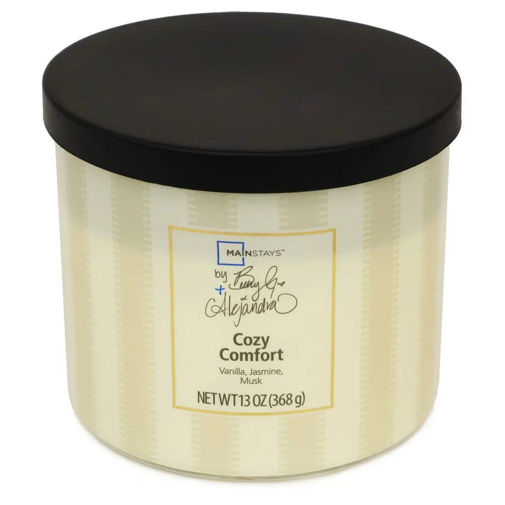 Aromatic 3-Wick Candle, Vanilla, Jasmine and Musk