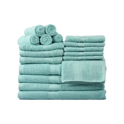 18-Piece 100% Cotton Super Absorbent Towel Set