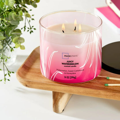 3-Wick Juicy Watermelon 14 oz. Scented Candle