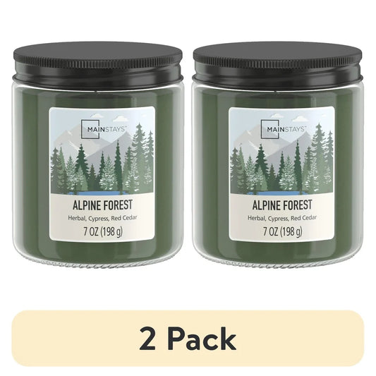 Alpine Forest Scented Aromatherapy Candle, 2 Pack