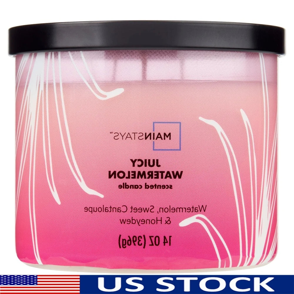 3-Wick Juicy Watermelon 14 oz. Scented Candle