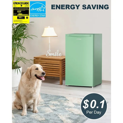 Upstreman 3.2 Cu. Ft. Mini Fridge/Freezer, Adjustable Thermostat