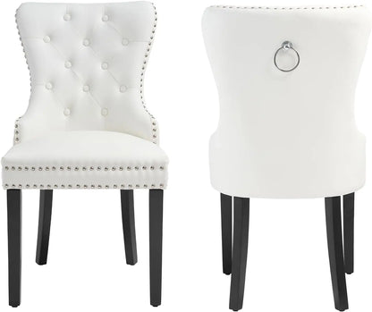 Tufted PU Leather Dining Chairs