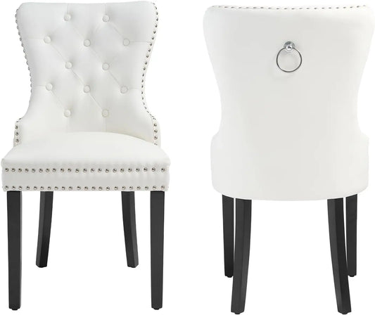 Tufted PU Leather Dining Chairs