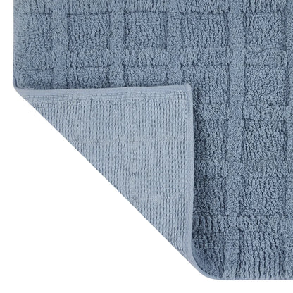 2 Piece Cotton Bath Rug Set, Non-Slip Backing