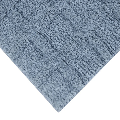 2 Piece Cotton Bath Rug Set, Non-Slip Backing