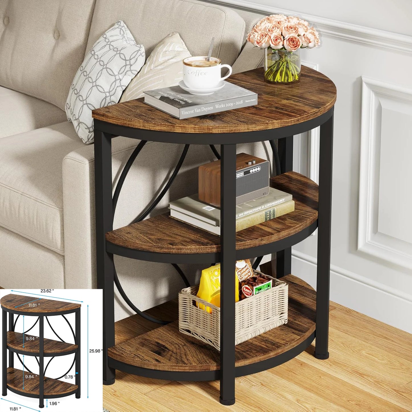 Tables - Round End, Industrial, Small and Nightstand