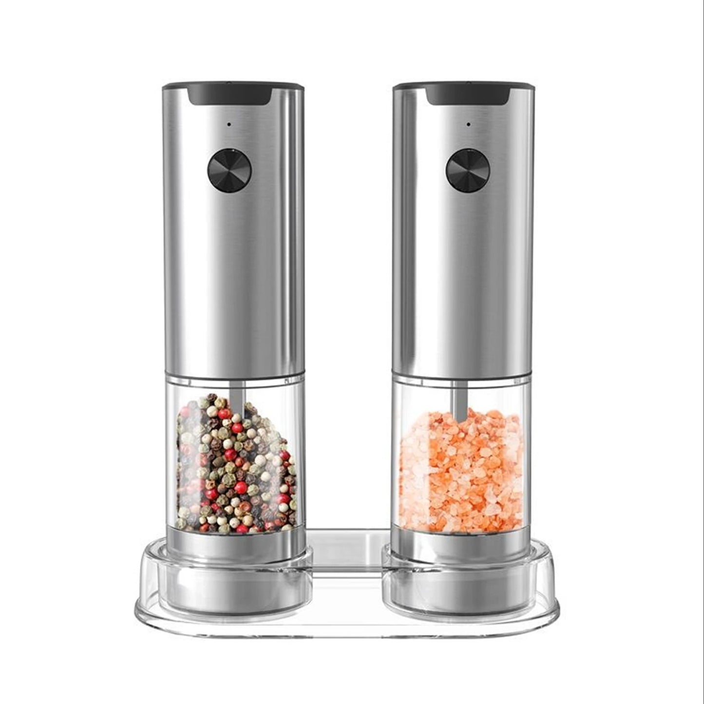 Electric Salt and Pepper Grinder Set (2 Pack)
