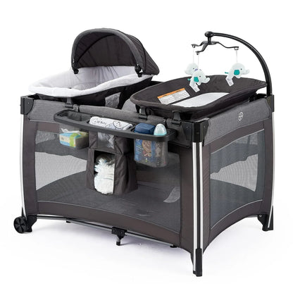 4 in 1 Portable Baby Crib Deluxe Nursery Center