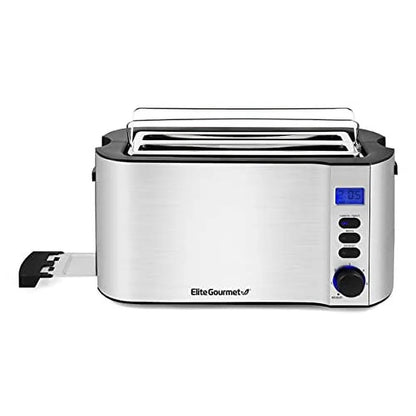 4-Slice Digital Stainless Steel Long-Slot Toaster