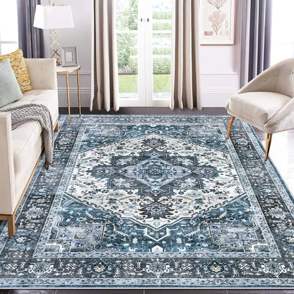 8' x 10' Vintage Medallion Area Rug