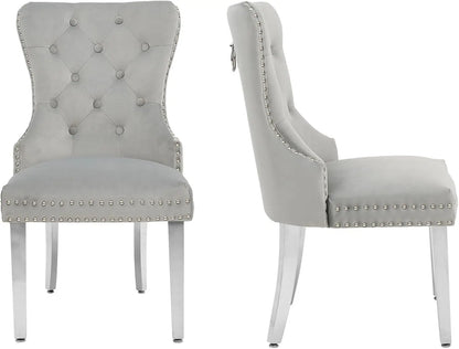 Tufted PU Leather Dining Chairs