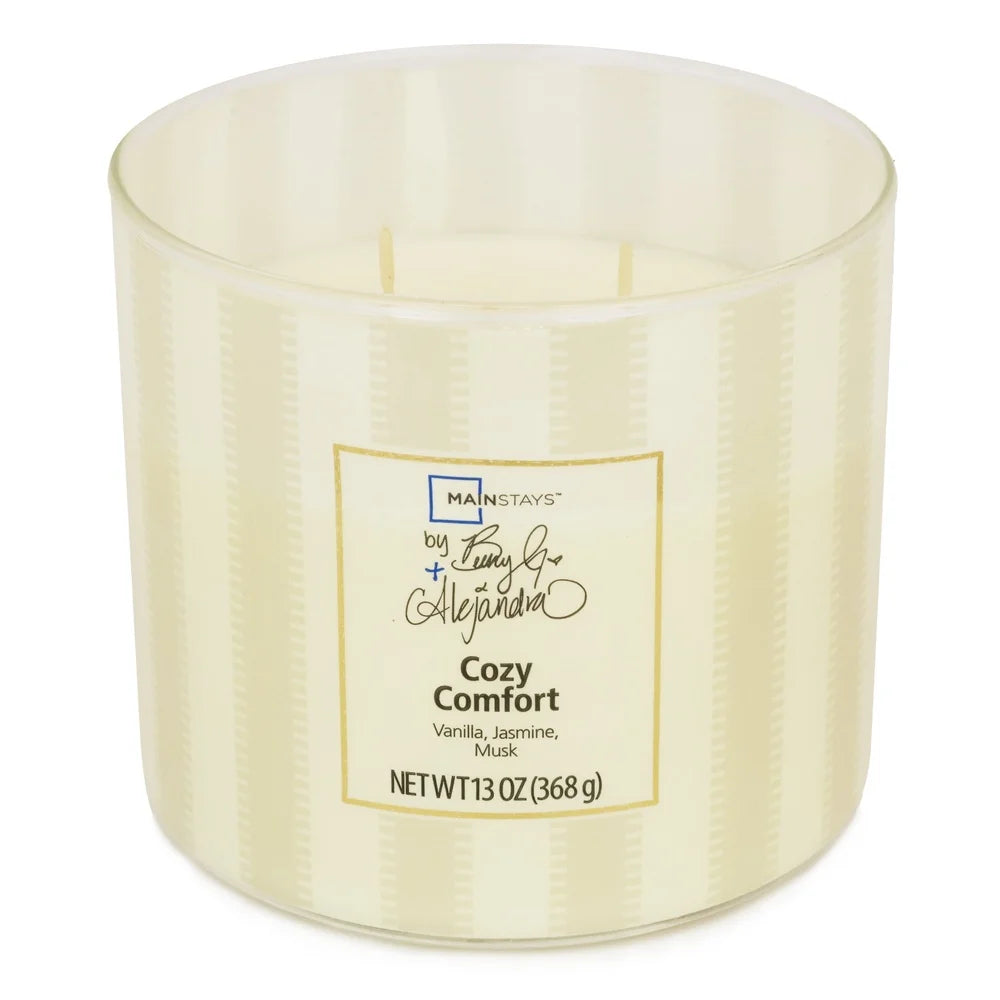 Aromatic 3-Wick Candle, Vanilla, Jasmine and Musk