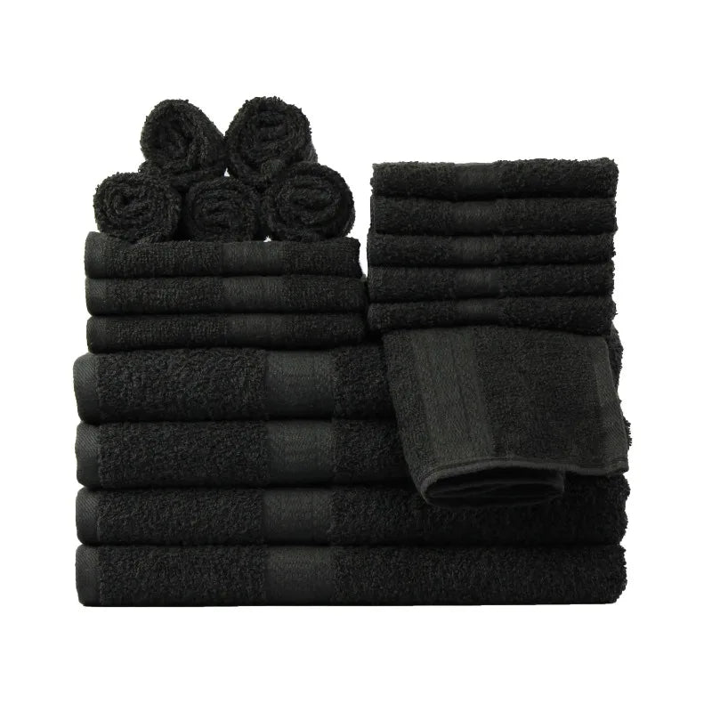 18-Piece 100% Cotton Super Absorbent Towel Set