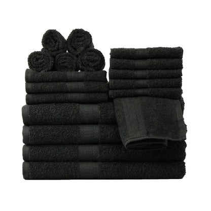 18-Piece 100% Cotton Super Absorbent Towel Set