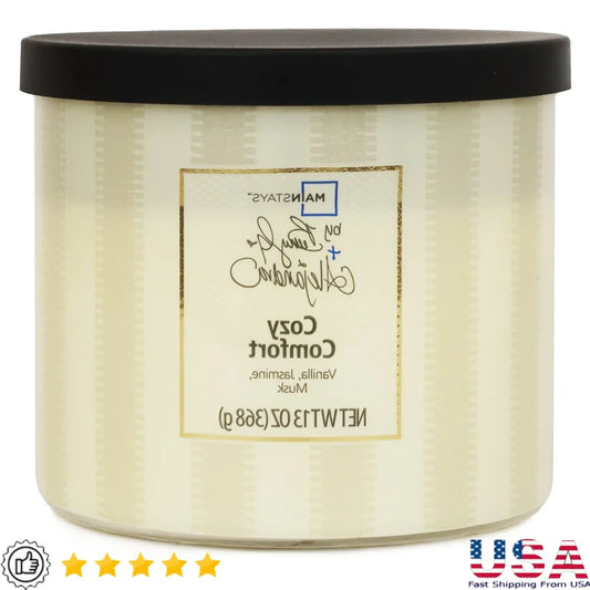 Aromatic 3-Wick Candle, Vanilla, Jasmine and Musk